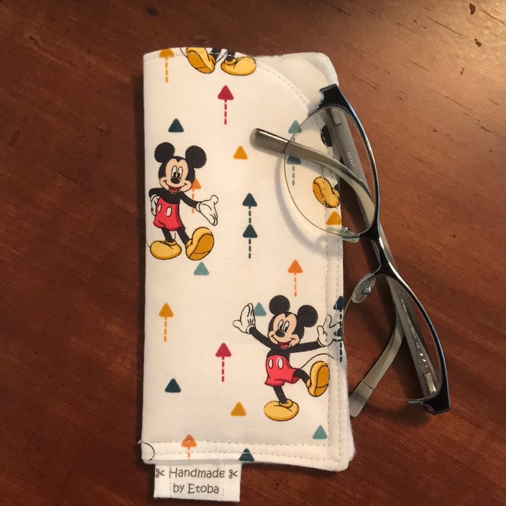 Eyeglass Case Cotton Handmade Mickey Mouse